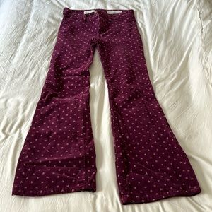 Pilcro and the Letterpress flared stretchy pants Size 26